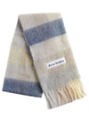 Check Mohair Muffler Vanilla Beige Lavender - ACNE STUDIOS - BALAAN 2