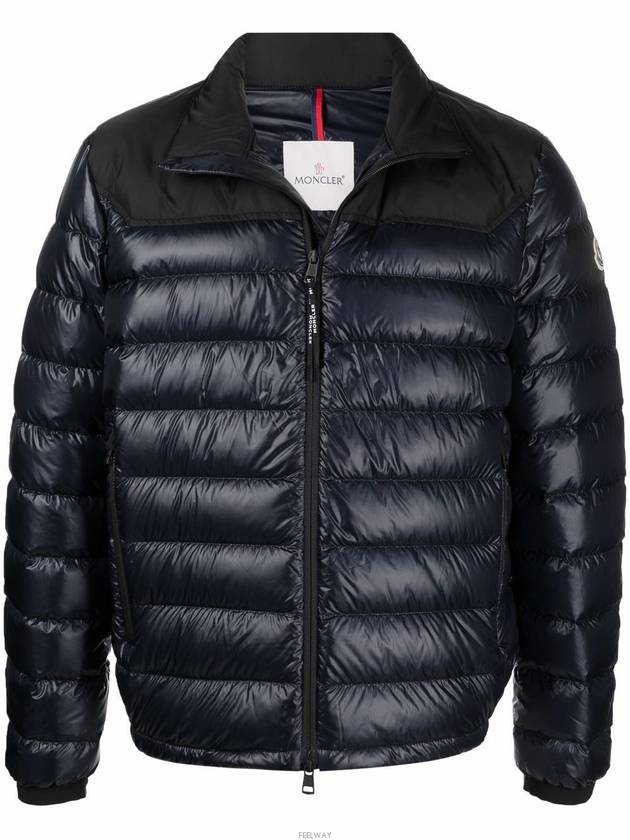 Men's Silvere Silvere Short Padded Navy - MONCLER - BALAAN.