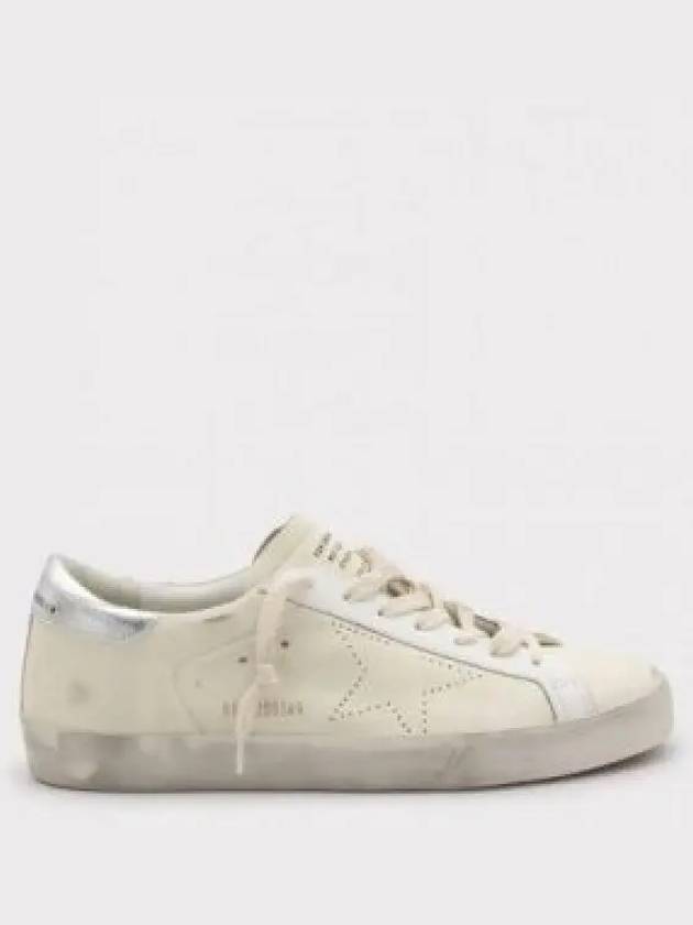 Superstar Leather Low Top Sneakers Silver Beige - GOLDEN GOOSE - BALAAN 2