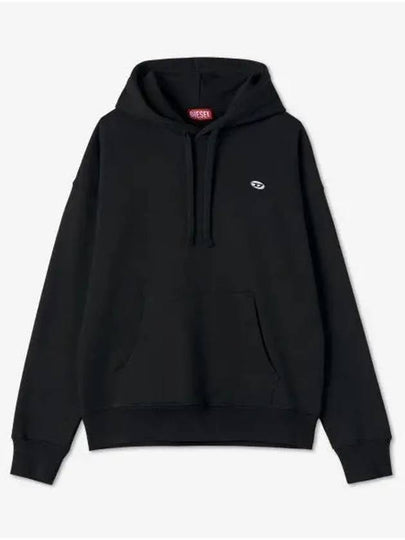 S Rob Doval PJ Logo Patch Hoodie Black - DIESEL - BALAAN 2