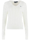 Women's Embroidered Logo Knit Top White - POLO RALPH LAUREN - BALAAN 2