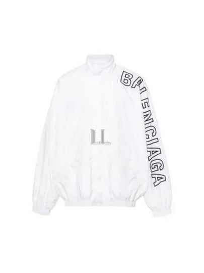 Embroidered Logo Track Jacket White - BALENCIAGA - BALAAN 2