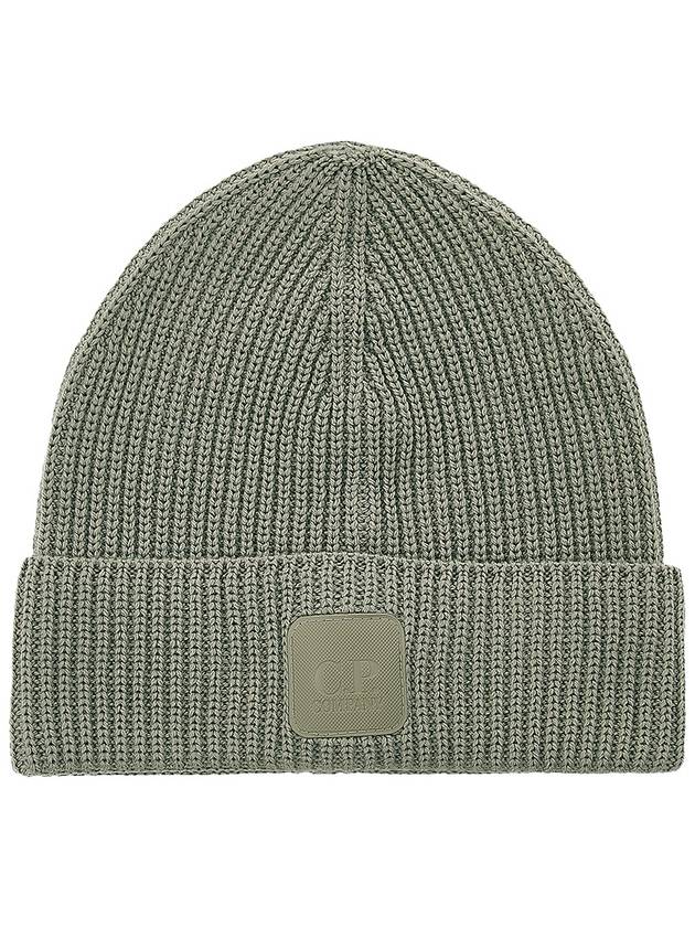 Logo Metropolis Wool Beanie Green - CP COMPANY - BALAAN 10