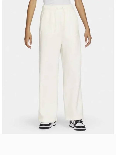 Sportswear Plush Straight Pants White - NIKE - BALAAN 2