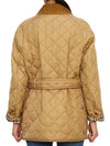 Diamond Quilted Nylon Jacket Beige - BURBERRY - BALAAN 9