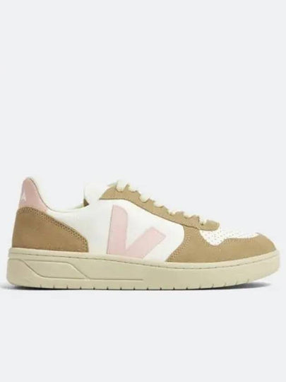 V10 Logo Low Top Sneakers Beige - VEJA - BALAAN 2