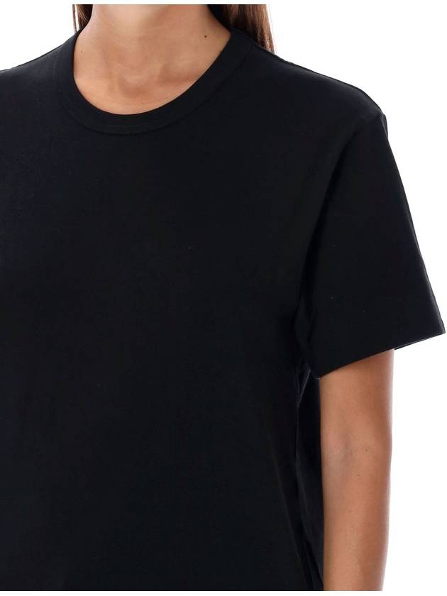 Heart patch short sleeve t shirt black - COMME DES GARCONS PLAY - BALAAN 4