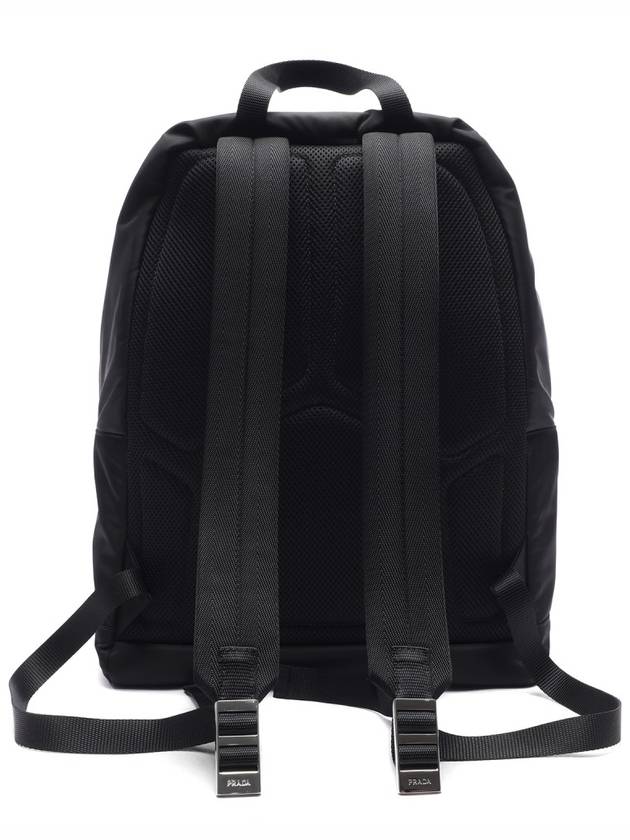 Triangle Logo Nylon Backpack Black - PRADA - BALAAN 5