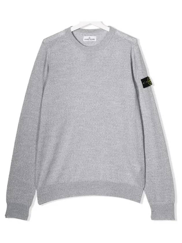 Kids Wappen Round Knit Gray 7116501A4 V0061 - STONE ISLAND - BALAAN 2