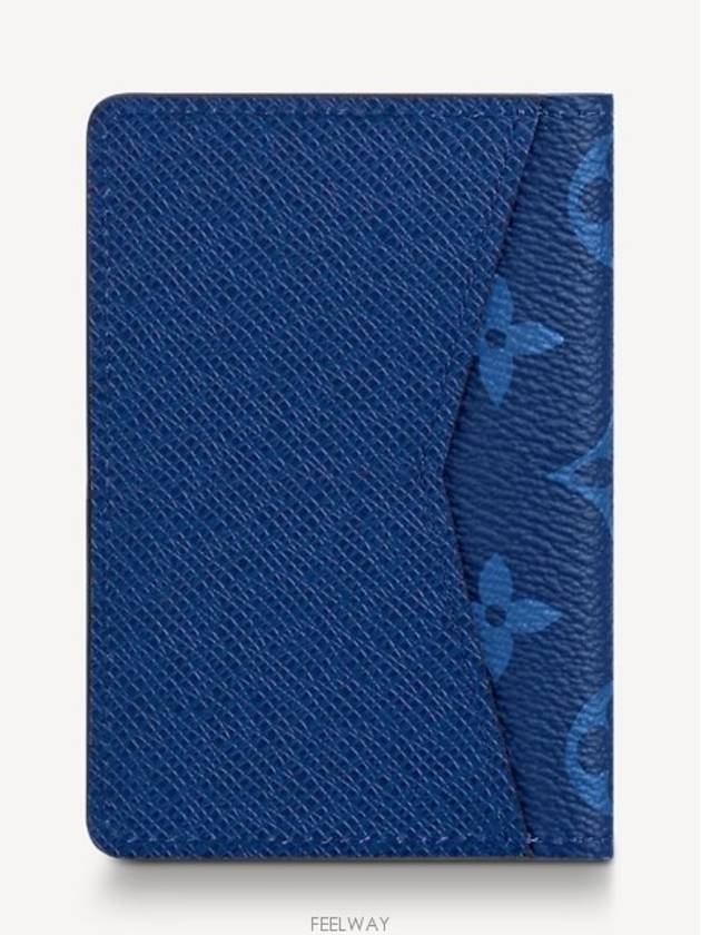 Men's Pocket Organizer Card Wallet Blue - LOUIS VUITTON - BALAAN 8