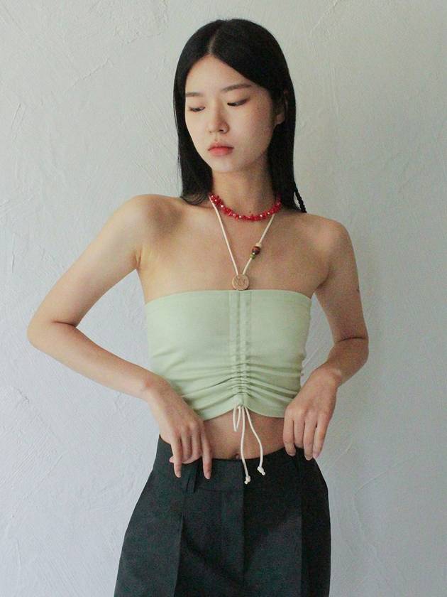 Wooden Beads Tube Top MINT - RUBATI - BALAAN 5