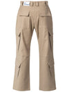 semi wide cargo pants - BLUE SUNFLOWER - BALAAN 4