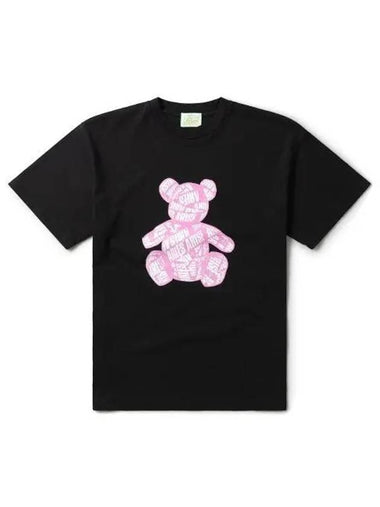 U Taped Teddy SS Tee Black - ARIES - BALAAN 1