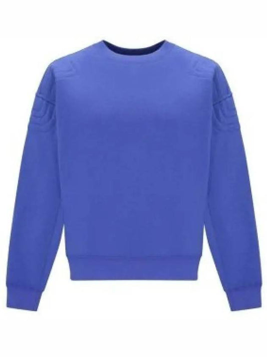 City Print Crew Neck Cotton Jersey Sweatshirt Blue - GUCCI - BALAAN