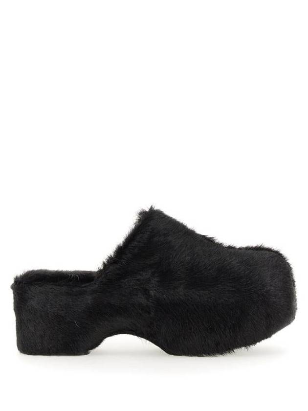 Black fur clogs J57WP0002 P5220 001 - JIL SANDER - BALAAN 2