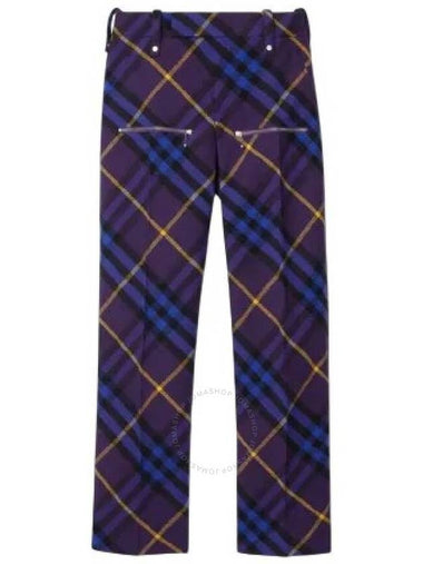 Burberry Ribbon Check Tailored Wool Trousers Brand Size 6 US Size 4 - BURBERRY - BALAAN 1