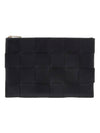 Intrecciato Cassette Clutch Bag Black - BOTTEGA VENETA - BALAAN 1