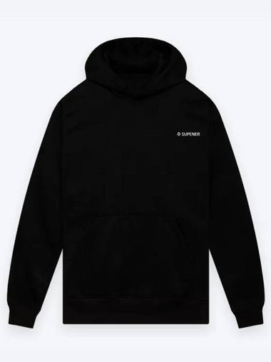 Fideli brushed hooded sweatshirt black - SUPENER - BALAAN 1