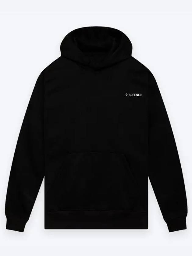 Fideli brushed hooded sweatshirt black - SUPENER - BALAAN 3