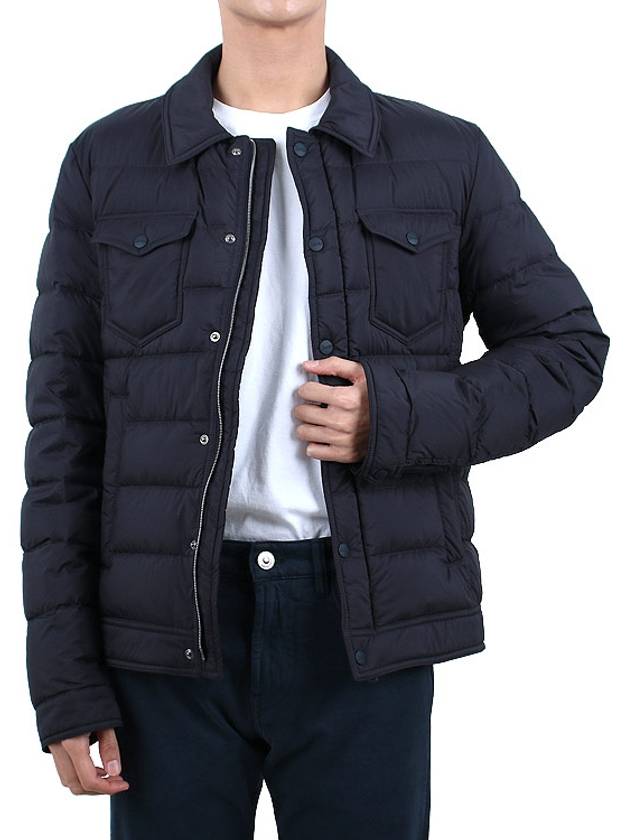 La Denim Regular Fit Padding Navy - HERNO - BALAAN 4