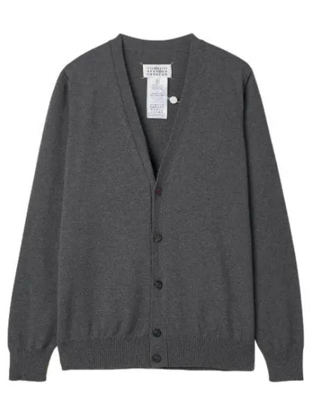 Cashmere V neck cardigan medium gray - MAISON MARGIELA - BALAAN 1