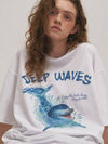 Wave Dolphin Short Sleeve T Shirt White - CPGN STUDIO - BALAAN 3