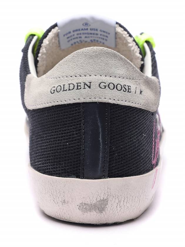 Superstar Canvas Lettering Low Top Sneakers Black - GOLDEN GOOSE - BALAAN 5