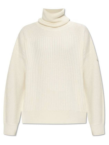 Willow Smith Roll Neck Knit Top Cream - MONCLER - BALAAN 1