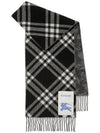 EKD Patch Check Rose Reversible Cashmere Scarf Black - BURBERRY - BALAAN 1