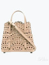 Mina 16 Vienne Wave Lux Calfskin Tote Bag Sand - ALAIA - BALAAN 2