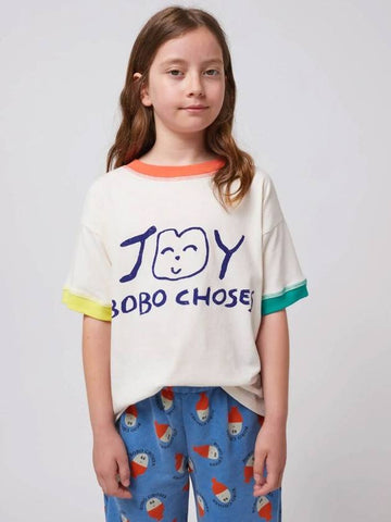 Children s Short Sleeve T Shirt Smiling B125AC014 - BOBO CHOSES - BALAAN 1