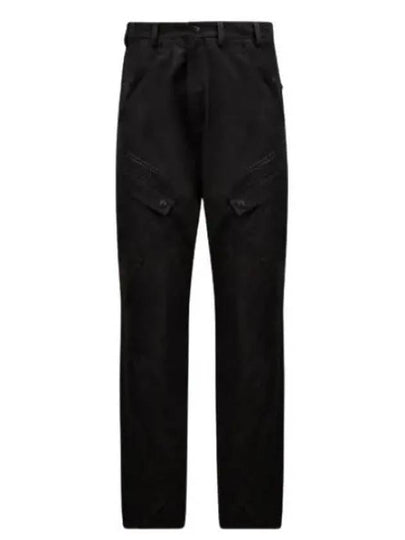 Logo Patch Casual Straight Pants Black - MONCLER - BALAAN 2