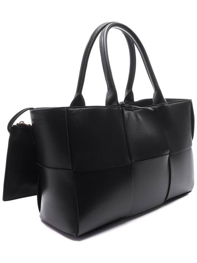 Arco Intrecciato Small Tote Bag Black - BOTTEGA VENETA - BALAAN 4