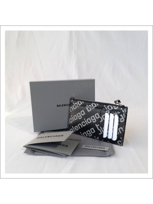 All Over Logo Card Wallet Black - BALENCIAGA - BALAAN 11