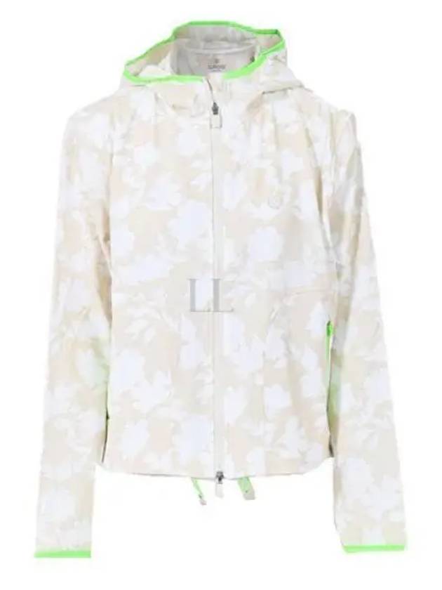 Women's Tonal Floral Maverick 4-Way Stretch Hoodie Jacket Stone - G/FORE - BALAAN 2