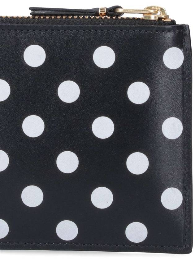 Polka Dot Zipper Coin Purse Black - COMME DES GARCONS WALLET - BALAAN 5