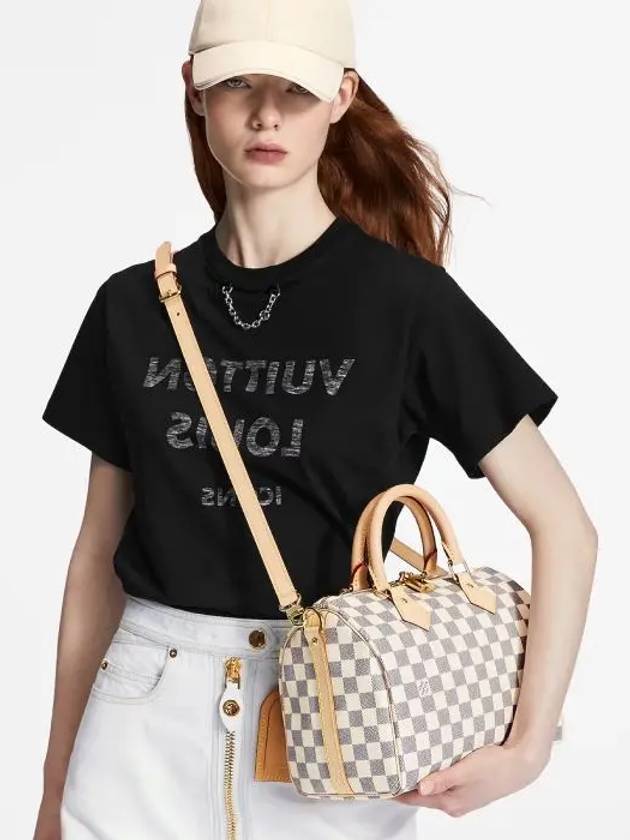 Speedy Bandouliere 25 Damier Azur Canvas Tote Bag Ivory - LOUIS VUITTON - BALAAN 6