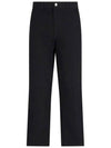 24SS Logo Patch Single Knee Pants Black I031497 8902 - CARHARTT - BALAAN 2