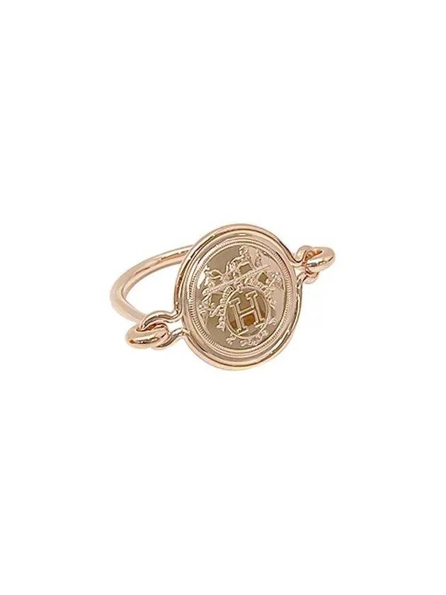 Ex Libris Ring Rose Gold - HERMES - BALAAN 4