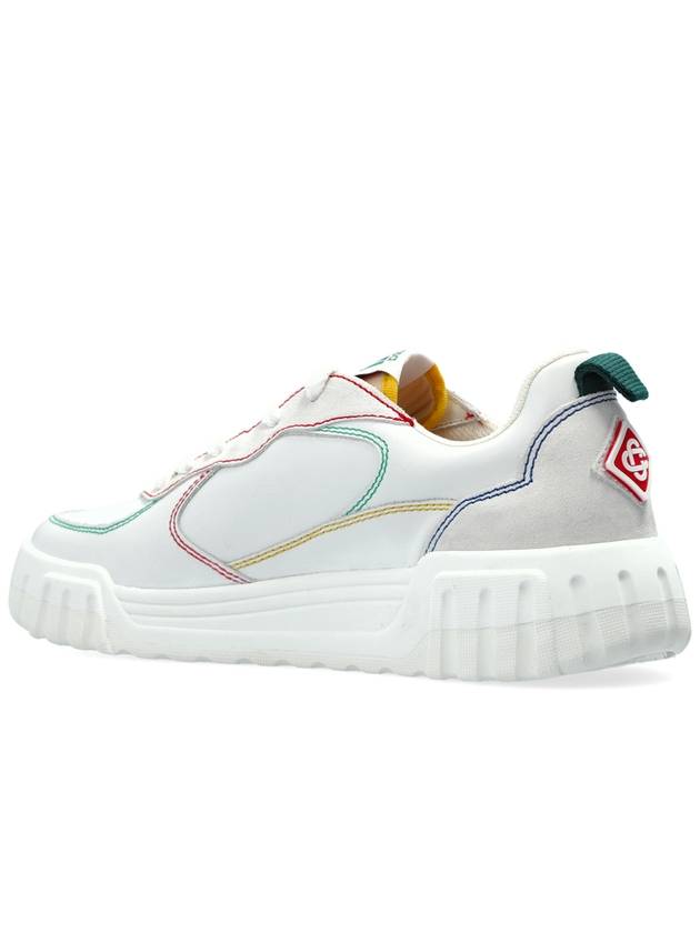 Casablanca Leather Sneakers, Women's, White - CASABLANCA - BALAAN 5