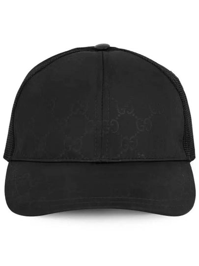 GG Nylon Ball Cap Black - GUCCI - BALAAN 2