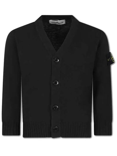 Kids Waffen Button Cardigan Black 8016511B0 V0029 - STONE ISLAND - BALAAN 2