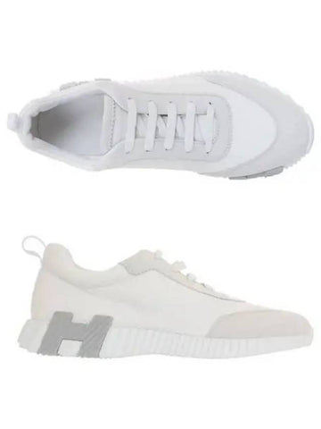 Bouncing White Gray Sneakers 270065 - HERMES - BALAAN 1