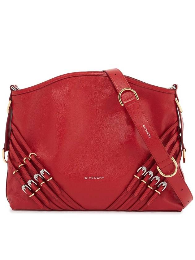 Boilu Multi Buckle Medium Shoulder Bag Red - GIVENCHY - BALAAN 2