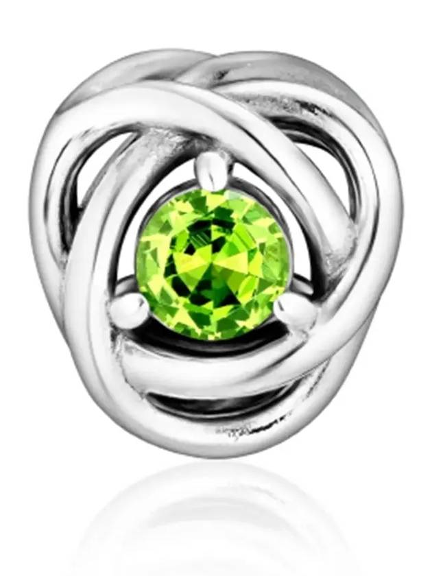 Spring Green Eternity Circle Charm Silver Green - PANDORA - BALAAN 4