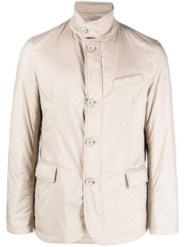 Blazer Button-Up Jacket Beige - HERNO - BALAAN 1