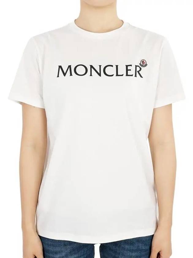 Kids lettering logo wappen short sleeve ivory 8C00003 89AFV 034 12 14A adult wearable - MONCLER - BALAAN 2