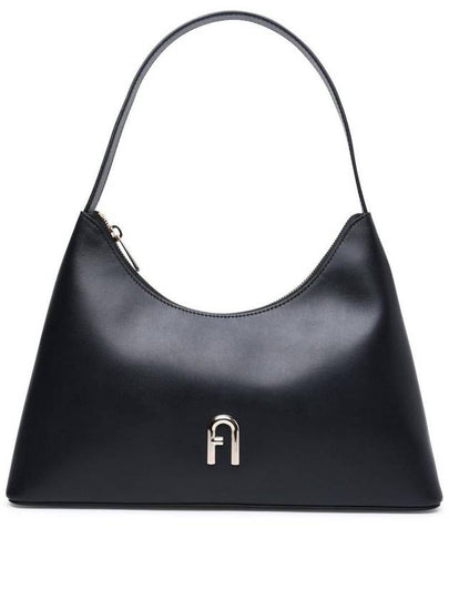 Diamante Leather Shoulder Bag Black - FURLA - BALAAN 2