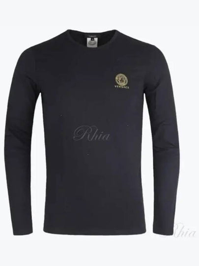 Medusa Logo Print Long Sleeve T-Shirt Black - VERSACE - BALAAN 2