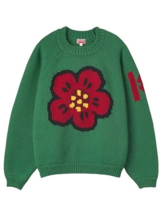 Bokeh Flower Knit Green - KENZO - BALAAN 1